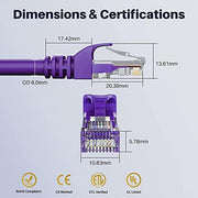 FEDUS Cat6A Shielded Sftp Sstp High Speed Gigabit Computer Network Internet Rj45 Lan Wire Patch Ethernet Cable Faster Than Cat6/Cat5E/Cat5 For Personal Computer - 4 Pair - FEDUS