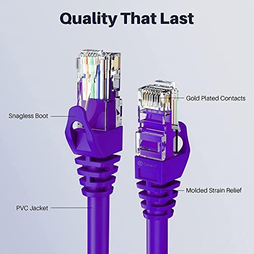 FEDUS Cat6A Shielded Sftp Sstp High Speed Gigabit Computer Network Internet Rj45 Lan Wire Patch Ethernet Cable Faster Than Cat6/Cat5E/Cat5 For Personal Computer - 4 Pair - FEDUS