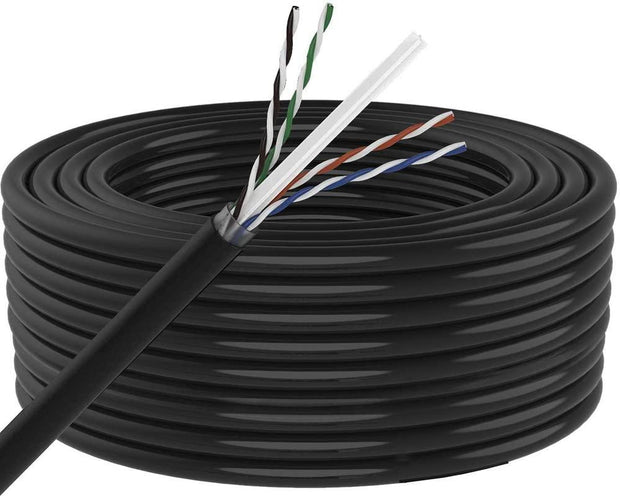 FEDUS Cat6 Heavy Duty Outdoor Cable 15M 49 Feet Weatherproof/UV Resistant 1000mbps Ethernet Cable Suitable for Direct Burial Installations cat6 Ethernet Patch Cable LAN Cable Internet Network Cord - FEDUS