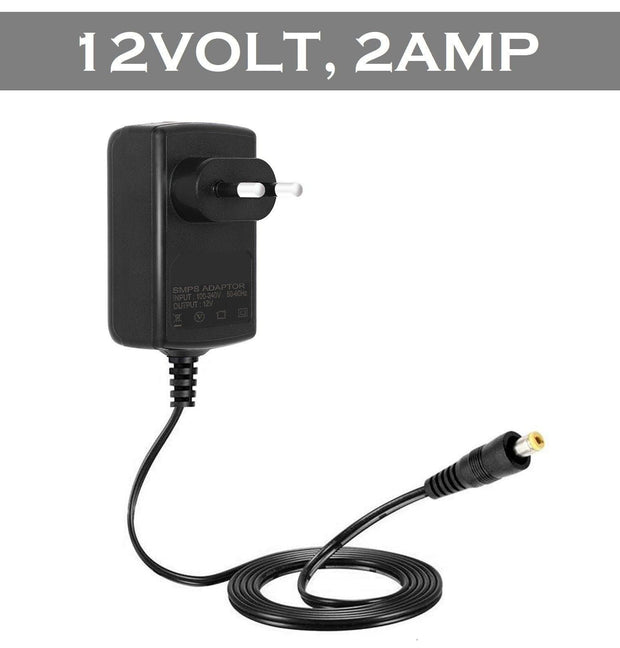 Fedus 12V 1A Dc Power Supply Adapter, Smps For Lcd Monitor, Tv, Pos Machines, Led Strip, Set Top Boxes, Cctv Cameras, [12 Volt, 1 A Power, Black, 2.5Mm X 5.5Mm Jack] - FEDUS