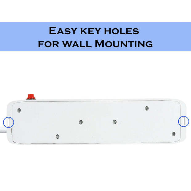 FEDUS Switch Board Extension,Extension Boards with Switch, Extension Cords, Extension Board with Long Wire, Extension Board for Computer, Surge Protectors Spike Buster, Switch Board Organizer 4M/13F - FEDUS